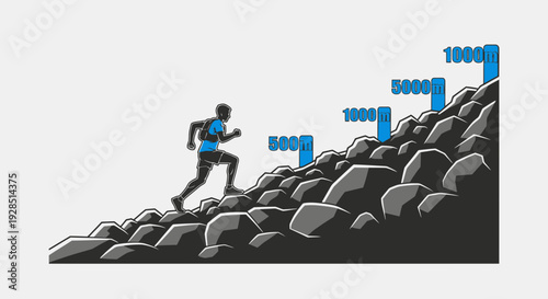 Athlete Overcoming Challenges: A Visual Depiction Of Perseverance and Athletic Accomplishment