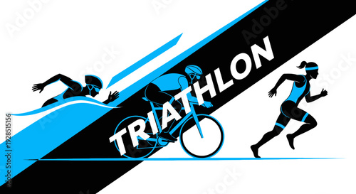 Athletic Competition Depicted Across Three Disciplines In Clean And Contemporary Style