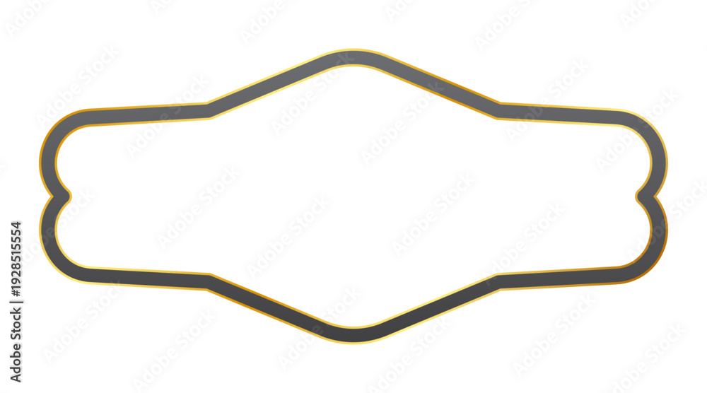 Obraz premium dark gold abstract frame