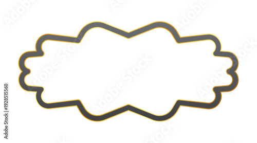 dark gold abstract frame