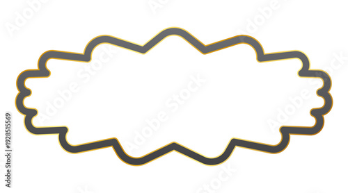 dark gold abstract frame