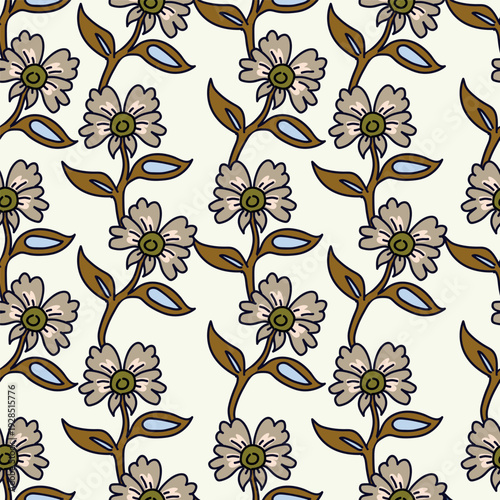 Seamless Floral Pattern in vector