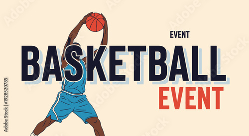 Basketball Event Featuring Athlete with Ball, Game Championship, Sports Illustrated Design