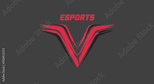 Bold Esports Logo Design with Modern Typography on Dark Background for Gaming Brand