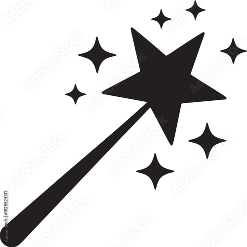 Magical star wand sparks delight, bringing fantasy and enchantment to any creative project.