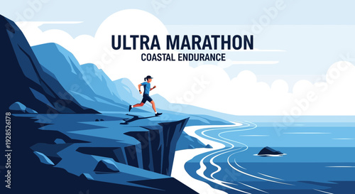 Coastal Ultra Marathon Runner Embraces Endurance And Overcomes Rocky Cliffs Challenges