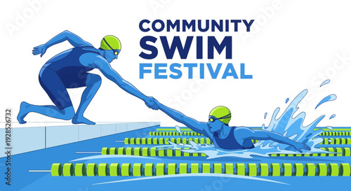 Community Swim Festival: A Dynamic Depiction Of Athletic Collaboration And Sportsmanship