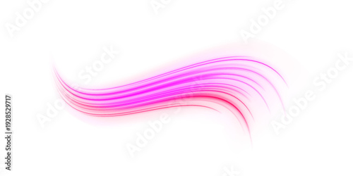 Vibrant neon streaks radiate outward in multiple directions, giving a sense of speed and energy. Perfect for sci-fi or tech project visuals. PNG transparent format included.