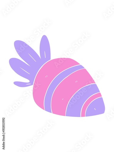 Wallpaper Mural bob and pause animation of flat color style cartoon carrot Torontodigital.ca