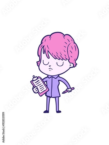 Wallpaper Mural jiggle motion animation of cartoon female character in fun neon style Torontodigital.ca