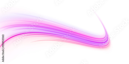 Dynamic glowing streaks flow like ribbons, creating vivid abstract motion visuals. Perfect for tech, digital art, or sci-fi concepts. PNG format supports transparency.