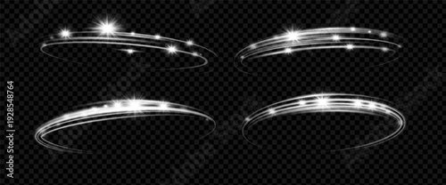Wind spin with glow and effect for light or swirl. White line with ring and sparkle and glow. Wind with spin and flare for vector or magic, wave with futuristic and shine for shiny or cycle.