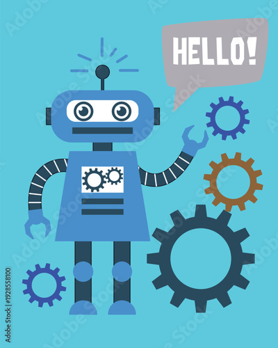 robot with gears