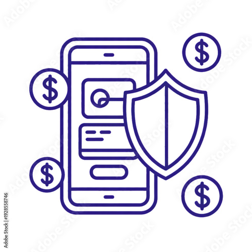 Mobile Phone with Folder Icon – Digital File Management and Cloud Access Concept