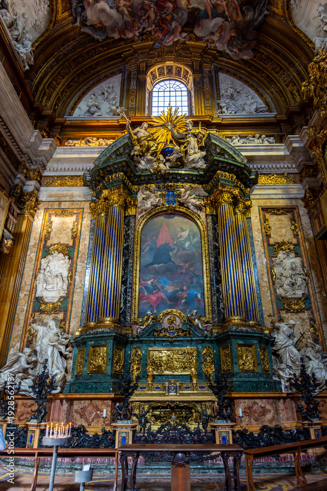 Fototapeta premium Church of the Gesu (Most Holy Name of Jesus) interiors, Rome, Italy