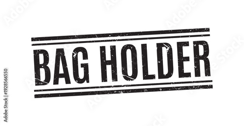 black grunge bag holder rubber stamp for crypto trading losses and long term investment disclaimer