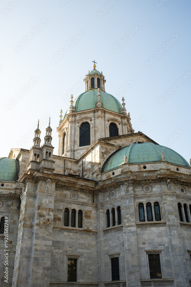 Obraz premium Como Cathedral Dome in Como Italy