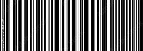 Seamless bar code strip pattern with vertical thin and thick lines. Abstract geometric texture background for retail, supermarket
