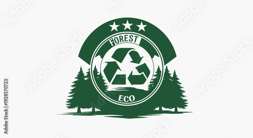 Eco Forest Conservation Logo Design.