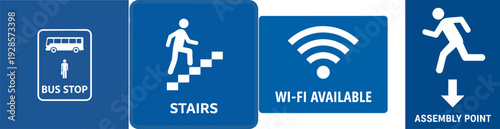 Set of Public Information, Direction, and Safety Signs