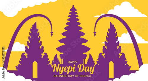 Happy Nyepi Day Balinese Day of Silence Celebration