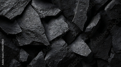 Dark Jagged Stone Fragments Texture Background rock