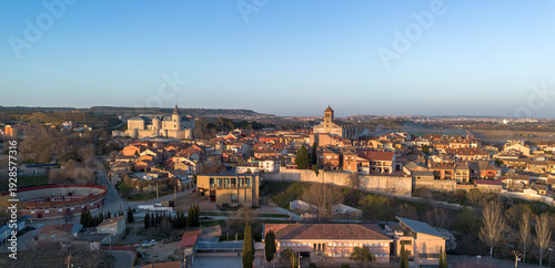 Panoramic View of Simancas Village and Castle in Valladolid Spain