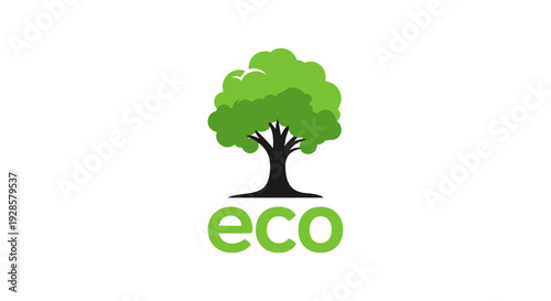 Eco friendly tree logo symbol.