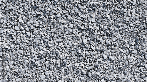 Seamless texture of small grey gravel stones rock background