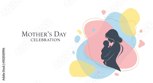 Mother's Day celebration vector icon