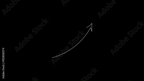 Elegant Curved Arrow Reveal Animation for Text Highlight