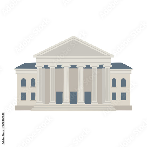 courthouse building with pillars