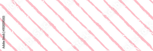 Light pink seamless watercolor stripes background. Abstract strokes repeated pattern. Summer pastel straight horizontal lines for fabric, textile, wrapping paper, banner, poster. Vector wallpaper