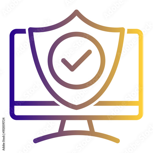 Protection of computer systems from theft, damage, or disruption to services (Outline Gradient Style)