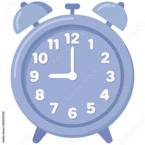 9時を指す、ぴかぴかと滑らかな質感の白黒の目覚まし時計です。ふんわりとした優しい色合いが、一日の始まりに安らぎと活力を与えます。朝のルーティンやスケジュール管理を促すSNSや広告に最適で、成功へと向かう前向きな気持ちを表現できます。