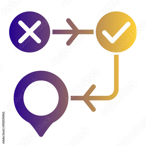 Deceptive technique creating IP packets with a false source address to hide identity (Solid Gradient Style)