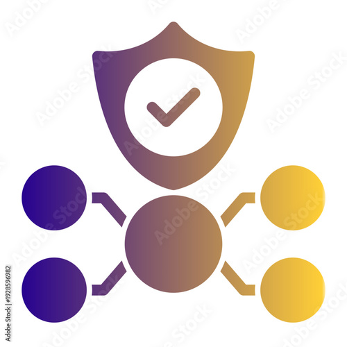 Electronic protection methods for computers, networks, and data from unauthorized access (Solid Gradient Style)