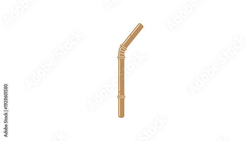 Elegant wooden cane with ornate handle
