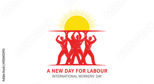 Labour day, worker rights icon