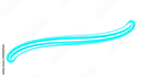 Free Download Glowing blue neon light curve  on a transparent background - GFXLoad
