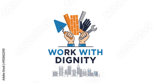 Work With Dignity logo vector