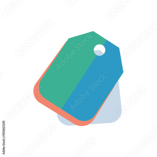 Vibrant Price Tags Icon Vector Illustration for Shopping and Sales Promotions - Modern Label Design for E-commerce and Retail