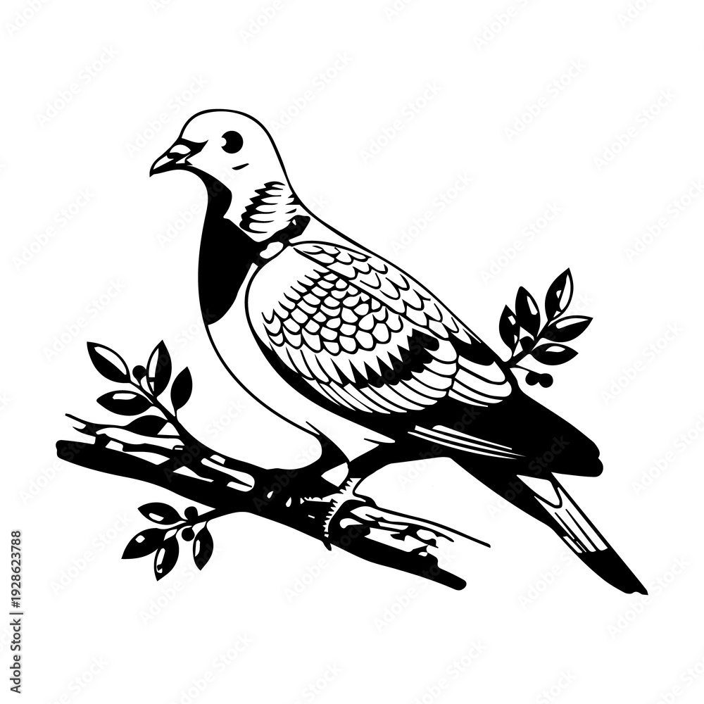 Obraz premium Extinct Passenger Pigeon of North America