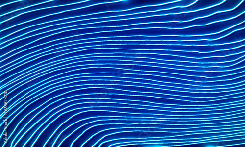 Colorful neon lines abstract background. Elegant and luxury dynamic 3D illustration