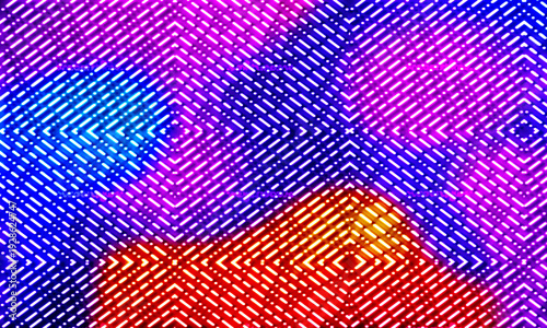 Colorful neon lines abstract background. Elegant and luxury dynamic 3D illustration