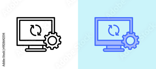 System Sync whitegreen icon