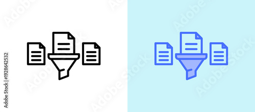 Data Filtering whitegreen icon