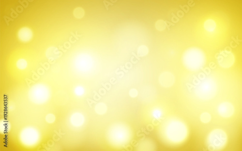 Golden Yellow Bokeh Abstract Background with Soft Glowing Light and Bright Blur, Background decoration