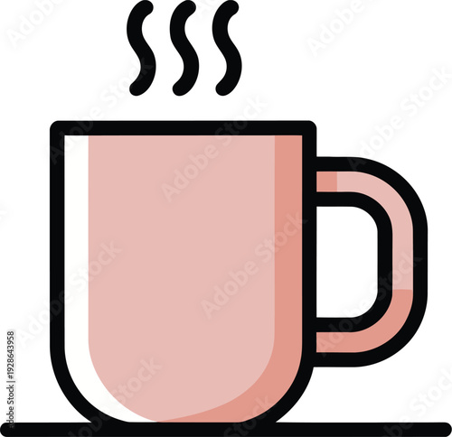 Iron Heating Fabric with Steam Lines Household Appliance for Laundry and Garment Care Vector Icon