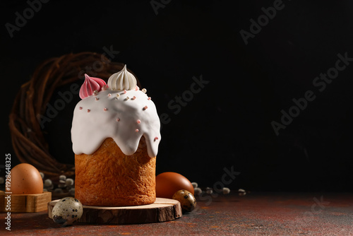 Sweet Easter cake with meri...